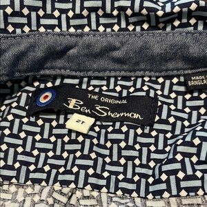 Ben Sherman‎ Navy and White Patterned Shirt